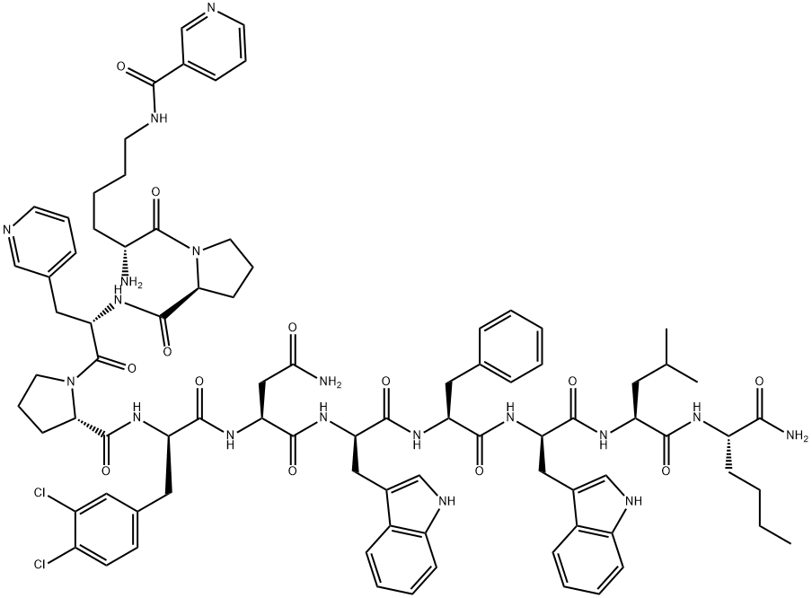 物质肽SPANTIDE II, 129176-97-2, 结构式