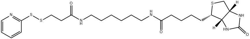 N-(6-[生物素胺]己基)- 3-(2-吡啶二硫) 丙酰胺 结构式