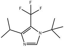 1-叔丁基-4-异丙基-5-三氟甲基咪唑, 129247-52-5, 结构式