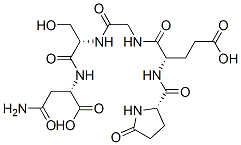 pyroglutamyl-glutamyl-glycyl-seryl-asparagine Structure