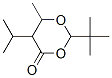 2-tert-Butyl-5-isopropyl-6-methyl-1,3-dioxan-4-one 化学構造式