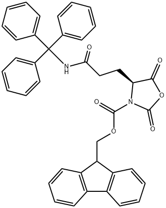 N-α-Fmoc-N-δ-trityl-L-glutamine N-carboxyanhydride Struktur