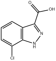 7-氯-1H-吲唑-3-羧酸,129295-32-5,结构式