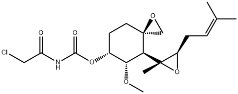 O-(氯乙酰氨甲酰基)烟曲霉素醇 结构式
