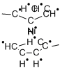 ビス(メチルシクロペンタジエニル)ニッケル(II) 化学構造式