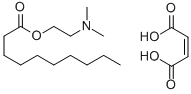 Decanoic acid, 2-(dimethylamino)ethyl ester, (Z)-2-butenedioate (1:1) Struktur