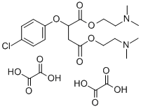 Bis(2-(dimethylamino)ethyl) (4-chlorophenoxy)butanedioate ethanedioate  (1:2) 化学構造式