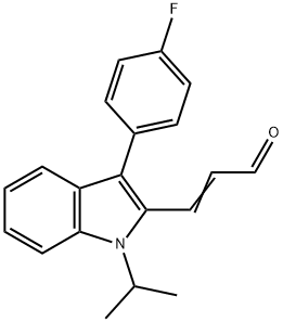 1-ISOPROPYL-2-ACROLEIN-3-(4-FLUOROPHENYL)-INDOLE Structure
