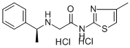 Acetamide, N-(4-methyl-2-thiazolyl)-2-((1-phenylethyl)amino)-, dihydro chloride, (-)-|Acetamide, N-(4-methyl-2-thiazolyl)-2-((1-phenylethyl)amino)-, dihydro chloride, (-)-