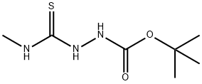 Hydrazinecarboxylic acid, 2-[(methylamino)thioxomethyl]-, 1,1-dimethylethyl Structure