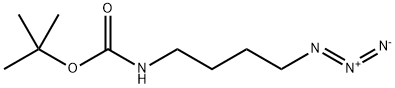 (4-叠氮基丁基)氨基甲酸叔丁酯,4-AZIDO-N-BOC-1-BUTANAMINE, 129392-85-4, 结构式