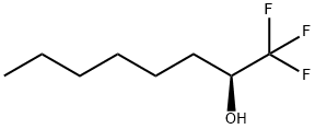 (S)-(-)-1,1,1-トリフルオロオクタン-2-オール 化学構造式