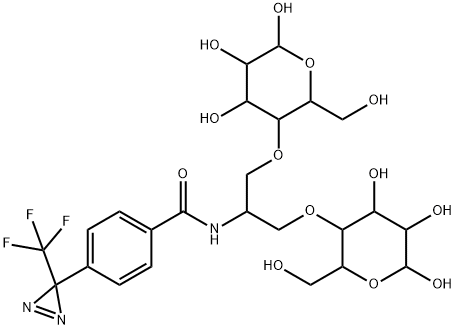 2-N-[4-(1-AZITRIFLUOROETHYL)BENZOYL]-1,3-BIS-(D-MANNOS-4-YLOXY)-2-PROPYLAMINE Structure
