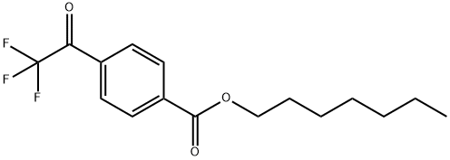 庚基4-三氟乙酰基苯甲酸酯, 129476-47-7, 结构式