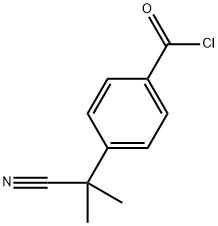 4-(2-氰基-2-丙基)苯甲酰氯, 129488-75-1, 结构式