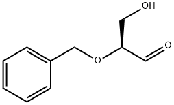 (S)-(-)-2-O-ベンジルグリセルアルデヒド 化学構造式