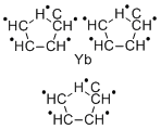 三(环戊二烯)化镱, 1295-20-1, 结构式