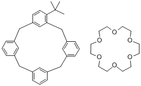 4-TERT-BUTYL-CALIX[4]ARENE-CROWN-6-COMPLEX Struktur