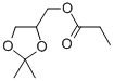 2,3-ISOPROPYLIDENEGLYCEROL-1-PROPIONATE Struktur