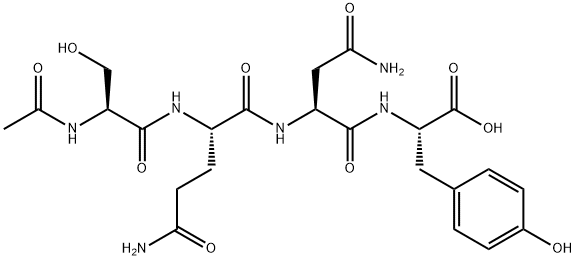 AC-SER-GLN-ASN-TYR-OH, 129521-68-2, 结构式