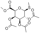 甲基 1-硫代-BETA-D-半乳吡喃糖苷酸甲酯三乙酸酯, 129541-34-0, 结构式