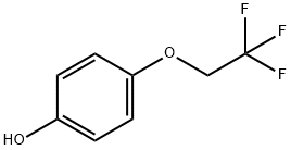 4-(2,2,2-トリフルオロエトキシ)フェノール 化学構造式