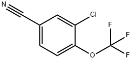 3-氯-4-(三氟甲氧基)苯甲腈 结构式