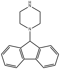 1-(9H-FLUOREN-9-YL)PIPERAZINE Struktur