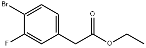 Ethyl (4-bromo-3-fluorophenyl)acetate 结构式
