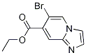 IMidazo[1,2-a]pyridine-7-carboxylic acid, 6-broMo-, ethyl ester Structure