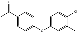 4'-(4-クロロ-3-メチルフェノキシ)アセトフェノン 塩化物 化学構造式
