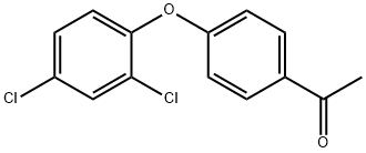 4'-(2,4-ジクロロフェノキシ)アセトフェノン 塩化物 化学構造式