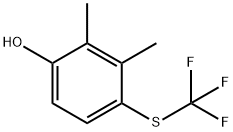2,3-二甲基-4-((三氟甲基)硫代)苯酚 结构式