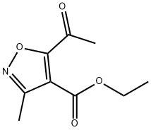 ETHYL 5-ACETYL-3-METHYLISOXAZOLE-4-CARBOXYLATE Structure