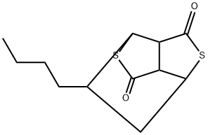 1,4-Ethano-1H,3H-thieno(3,4-c)thiophene-3,6(4H)-dione, dihydro-7-butyl - Structure