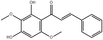 2',4'-DIHYDROXY-3',6'-DIMETHOXYCHALCONE 结构式