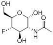 2-乙酰氨基-2,4-二脱氧-4-氟-Α-D-D-吡喃葡萄糖, 129728-87-6, 结构式