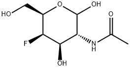 2-ACETAMIDO-2,4-DIDEOXY-4-FLUORO-D-GALACTOPYRANOSE Struktur