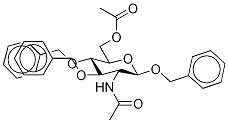 N-Acetyl-β-D-GlucosaMine 6-Acetate 1,3,4-Tribenzyl Ether Struktur