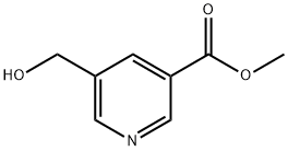 5-(ヒドロキシメチル)ニコチン酸メチル 化学構造式