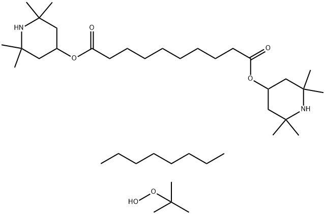 Bis-(1-octyloxy-2,2,6,6-tetramethyl-4-piperidinyl) sebacate Struktur