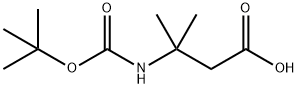 N-BOC-3-氨基-3-甲基丁酸 结构式