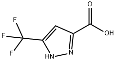 5-三氟甲基吡唑-3-甲酸, 129768-28-1, 结构式