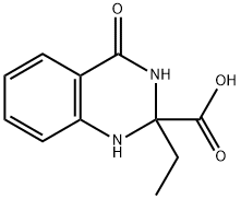 2-Quinazolinecarboxylic  acid,  2-ethyl-1,2,3,4-tetrahydro-4-oxo- Structure