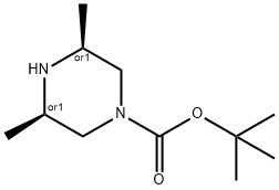 1-BOC-3,5-二甲基哌嗪 结构式