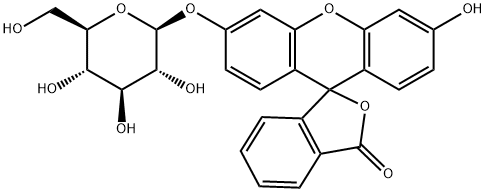 FLUORESCEIN MONO-BETA-D-GALACTOPYRANOSIDE 化学構造式