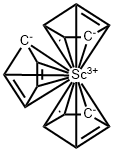 TRIS(CYCLOPENTADIENYL)SCANDIUM Struktur
