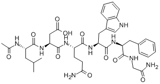AC-LEU-ASP-GLN-TRP-PHE-GLY-NH2, 129809-09-2, 结构式