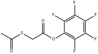 S-乙酰巯基乙酸五氟苯酯, 129815-48-1, 结构式
