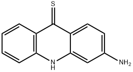 3-amino-10H-acridine-9-thione, 129821-08-5, 结构式